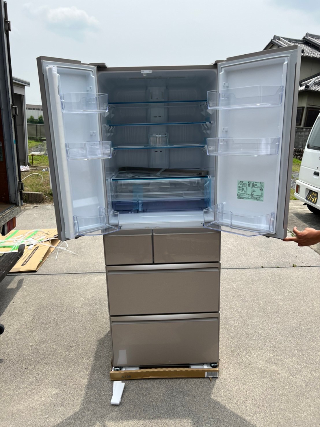 三菱6ドア冷蔵庫 MR-WX60G-C 2022年製を出張買取しました！