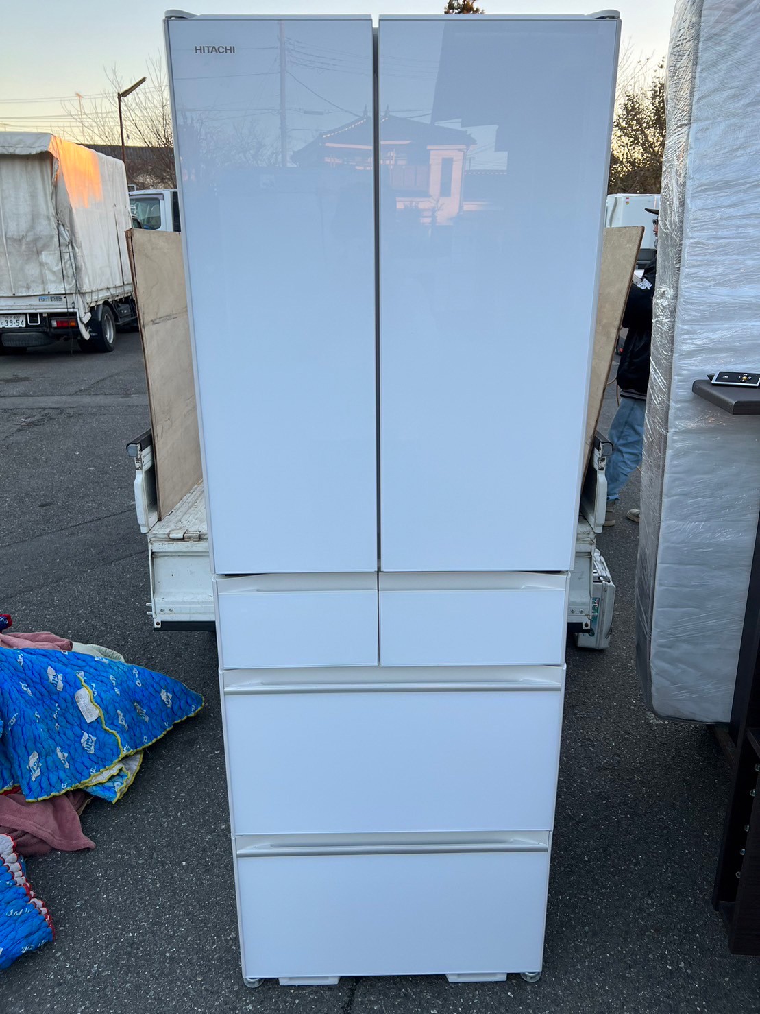 HITACHI 日立6ドア冷蔵庫 R-HW54R 2021年製を出張買取しました！